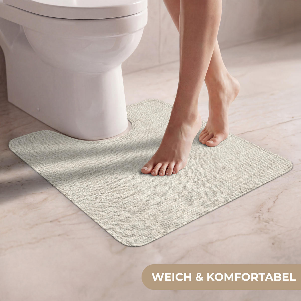 WC PŘEDLOŽKA Povlečení - Textura - Béžová 55x60 cm - béžová, textil/plast (55/1cm) - OnlyWow