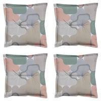 SITZKISSEN Grafi 50/50 cm 4er-Set - Pastellgrün/Rosa, Textil (50/5/50cm) - Madison