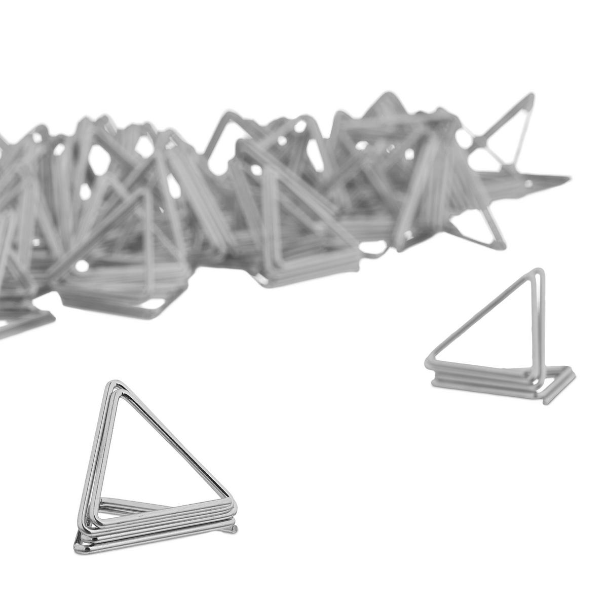 48XDRŽIAK na stôl - strieborná, kov (2.5/2/2.5cm) - Relaxdays