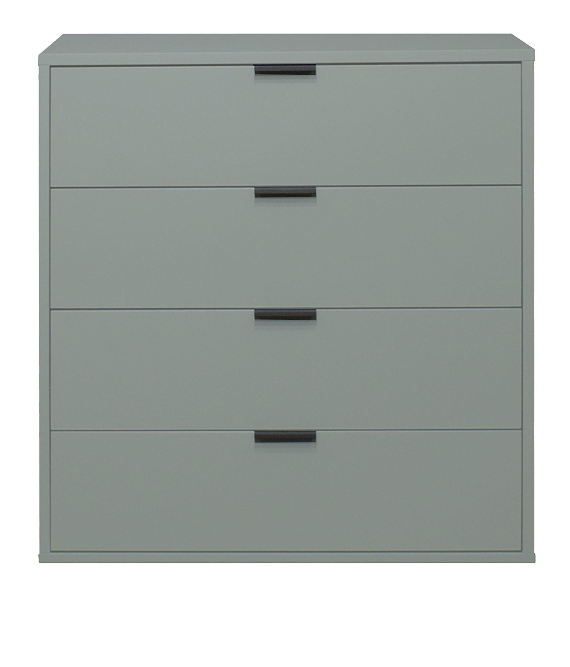 KOMMODE Erna 81x45x87 Pinie Green matt Lack - Grün, Holzwerkstoff (81/87/45cm) - 58aufmkessel