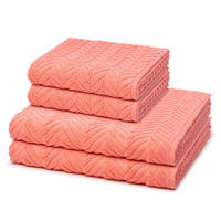 FROTTIERSET Sensual Skin Zopf 4-teilig - Orange, Textil (50/100cm) - Ross