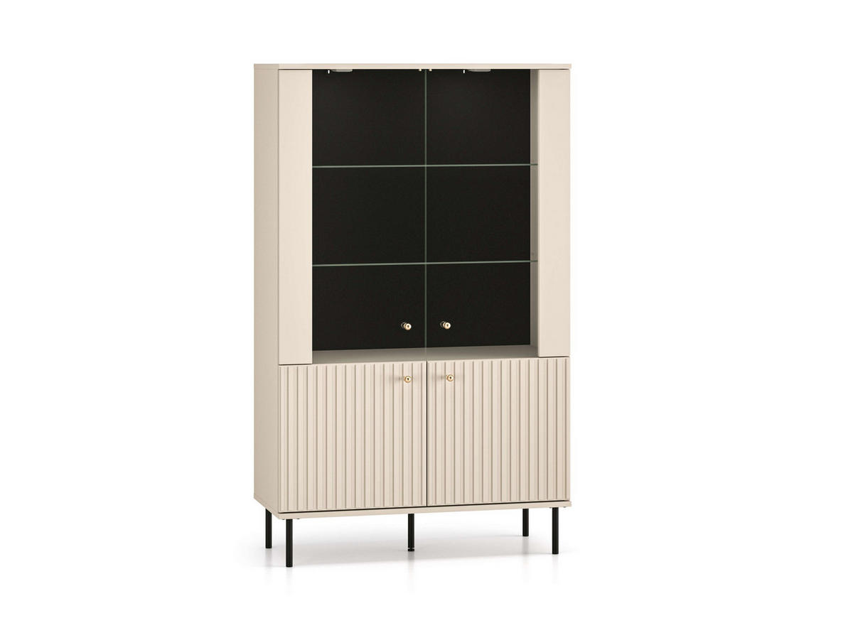 WOHNZIMMER Set 4-tlg. – Sophie – Kaschmir - Kaschmir, Holzwerkstoff (92/151/40cm) - hi-markt