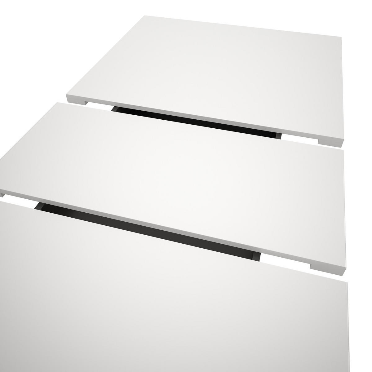 ESSTISCH weiß, grau, Küchentisch ausziehbar 150 - 190 cm - Weiß/Grau, Holzwerkstoff/Metall (150/90/76cm) - Inn.Furn