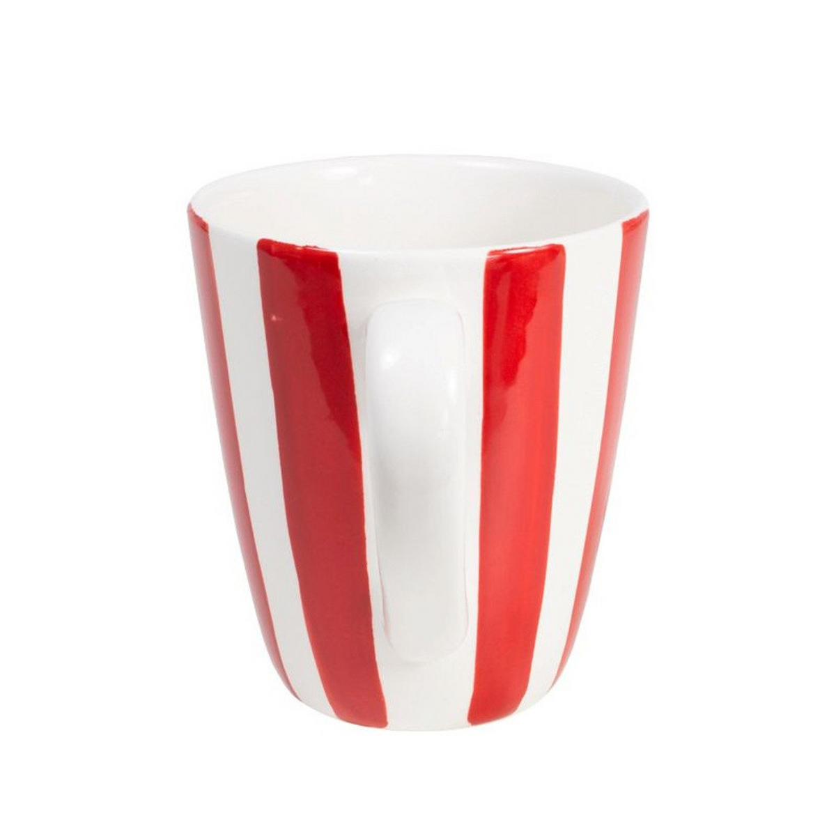 BECHER Roter Streifen in Rot - 350 ml - Multicolor, Keramik (0.35L) - Blond Amsterdam