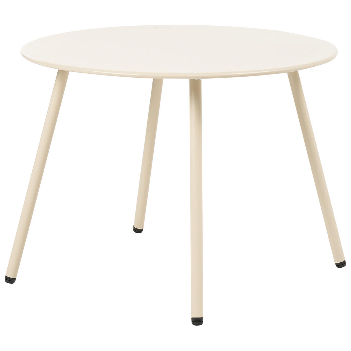 MĂSUȚĂ DE CAFEA DE EXTERIOR set de 2 metal bej - bej, metal (60/60/45cm) - Beliani