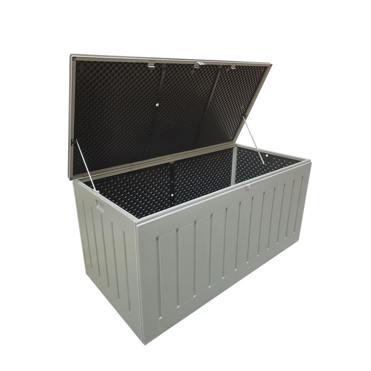 AUFLAGENBOX Aik 830 Liter Grau Kunststoff - Grau, Kunststoff (80/175/120cm) - Green Spirit