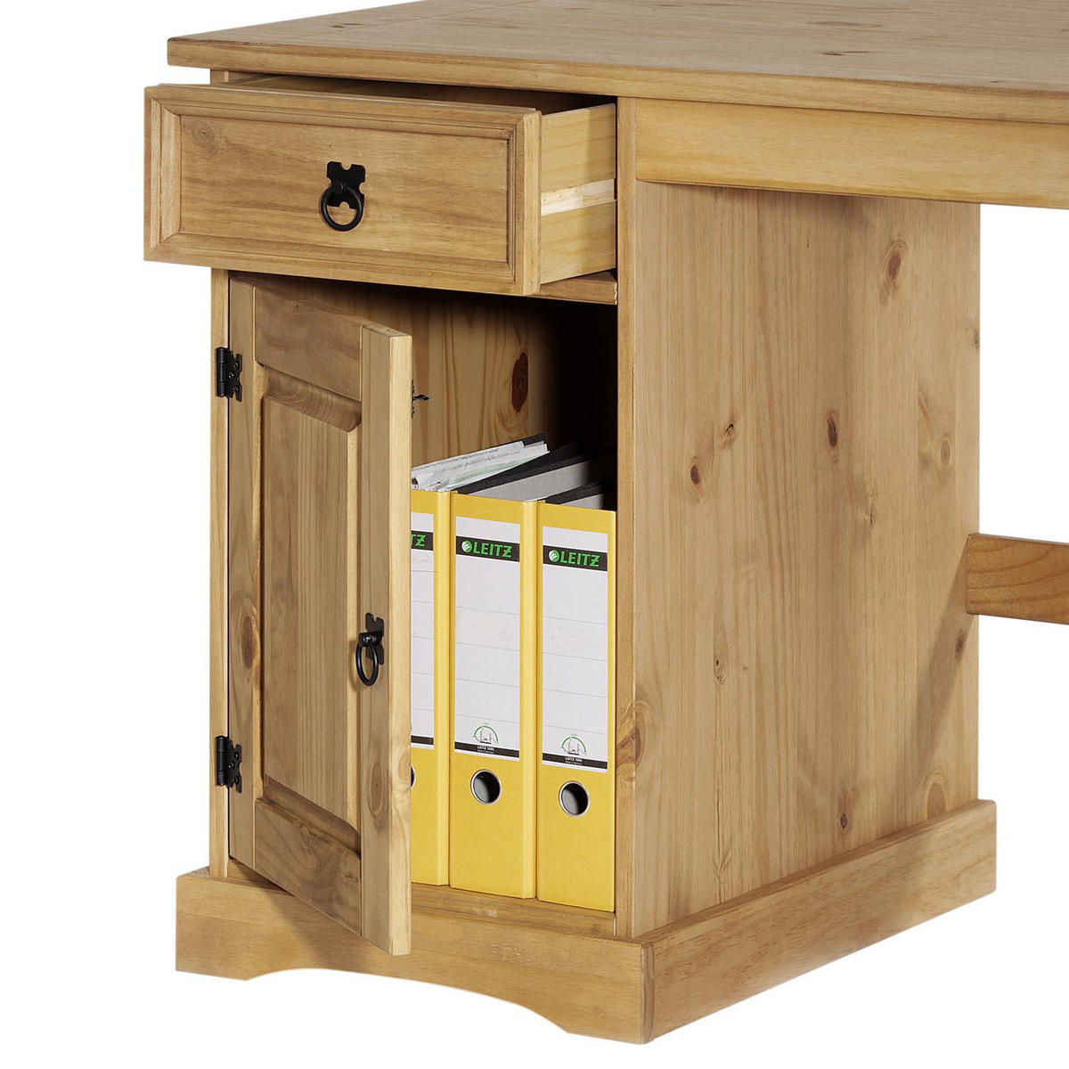 SCHREIBTISCH TEQUILA - Braun, Holz (60/140/77cm) - IDIMEX