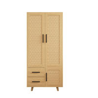 KLEIDERSCHRANK 80x52x166cm Naturdesign mit Kleiderstangen - Eichefarben, Holzwerkstoff (52/166/80cm) - SHOPENTRA