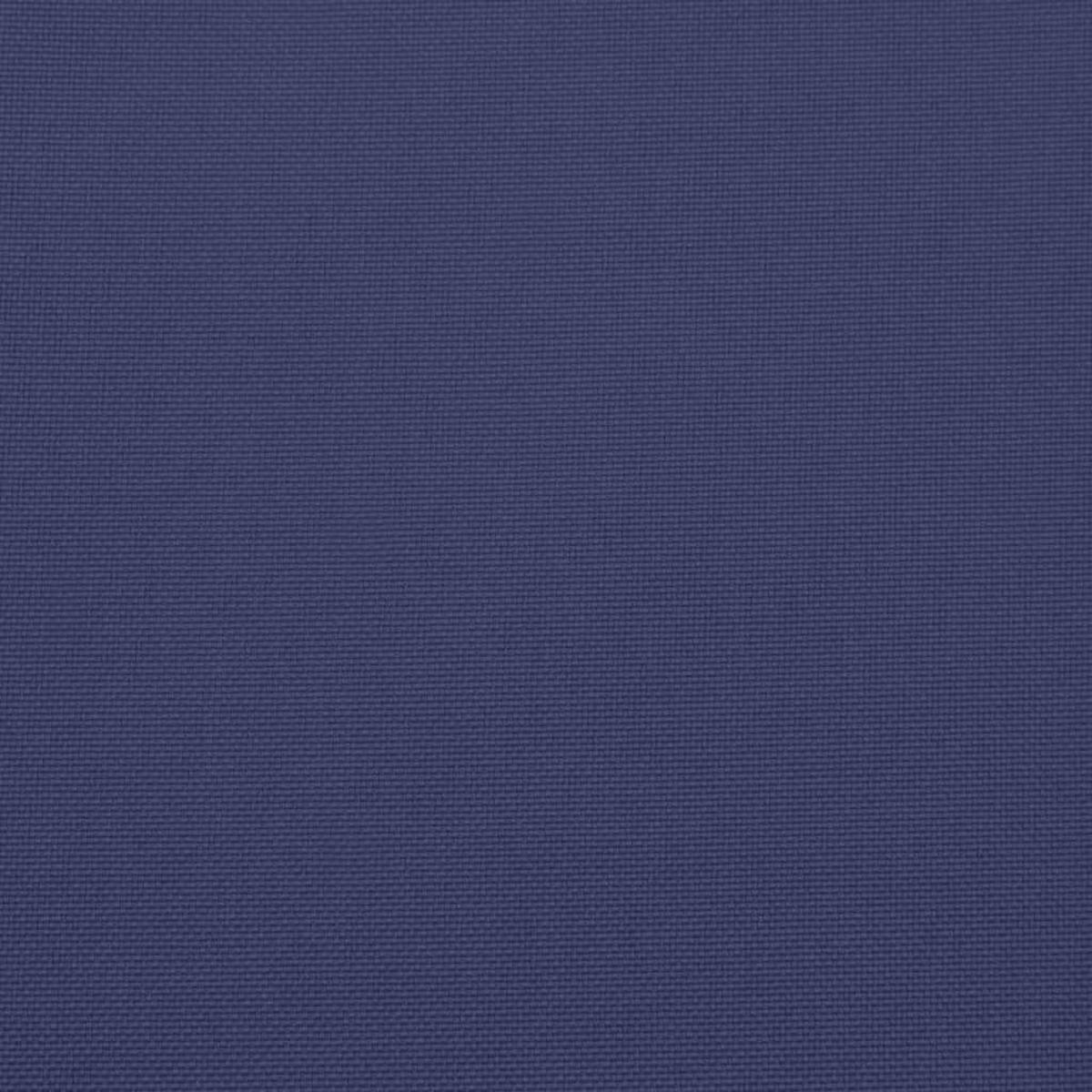 NIEDRIGLEHNER-AUFLAGEN 4 Stk. Marineblau Oxford-Gewebe - Blau, Textil (50/7/100cm) - vidaXL