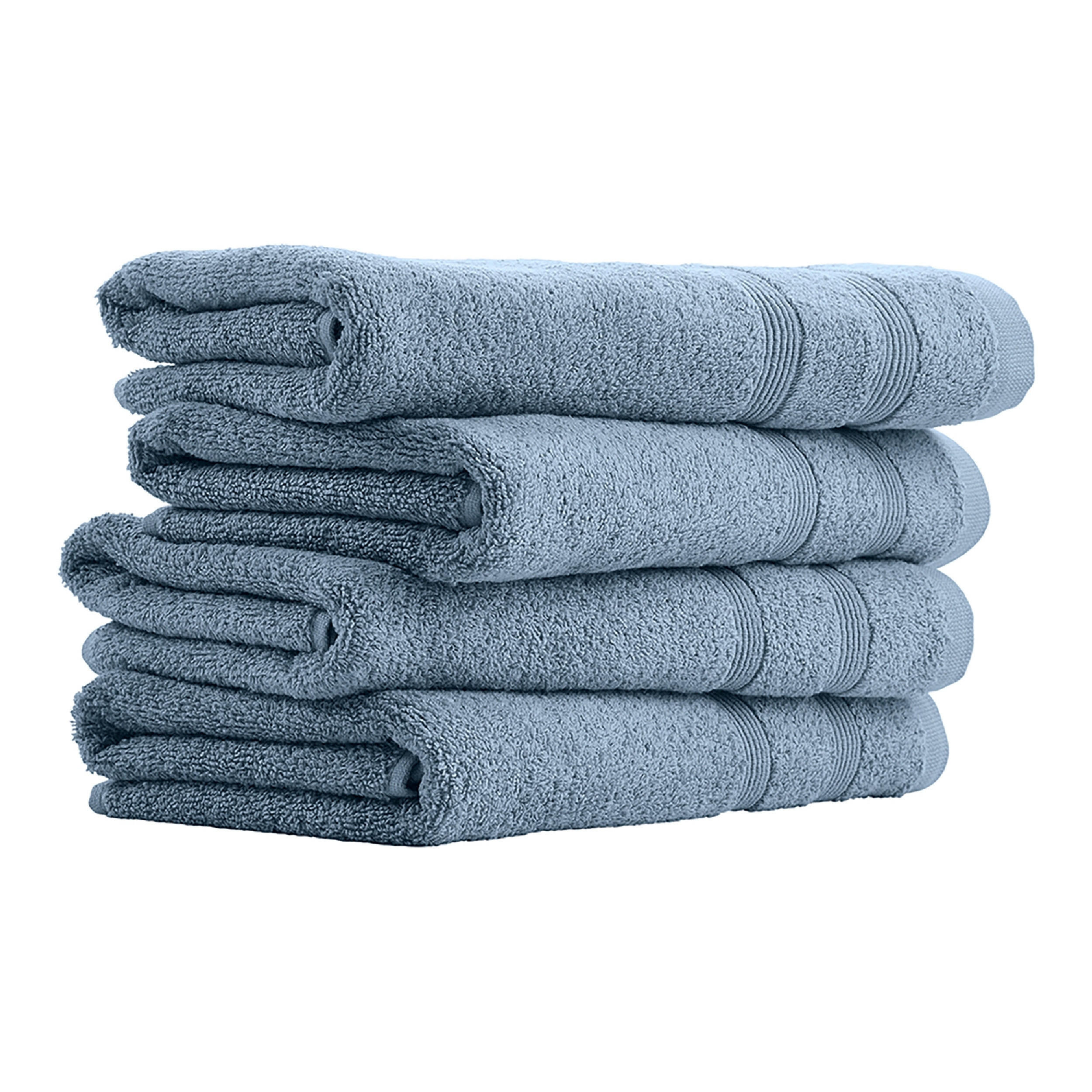 HANDTUCHSET Brooklyn - 4-teilig - 50x100cm - Hellblau - Hellblau, Textil (50/100cm) - Uncover by Schiesser