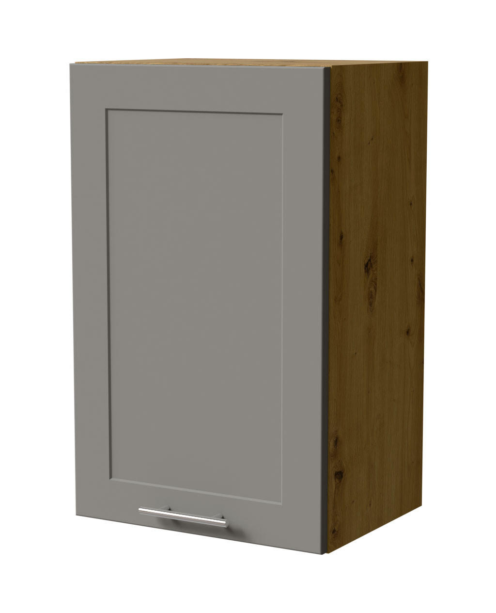 Feldmann-Wohnen Hängeschrank Grau, Eiche Artisan 45x72x32.5 cm