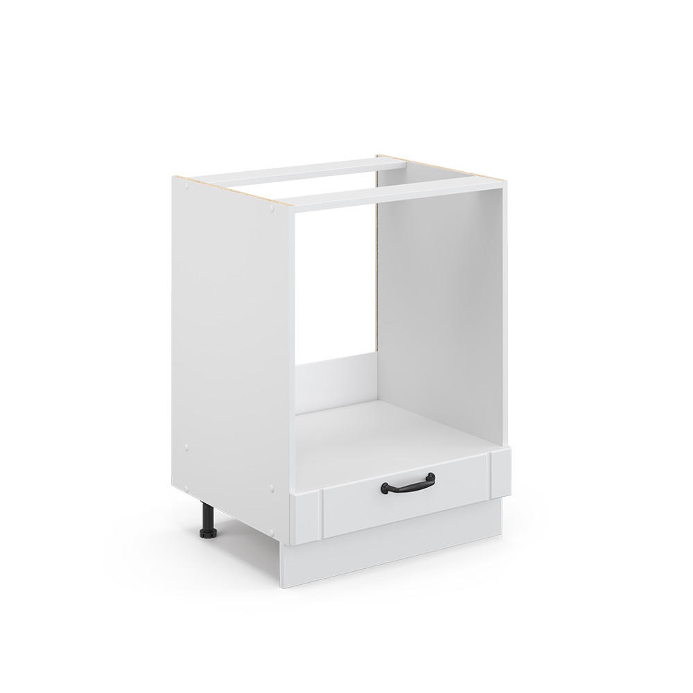 HERDUMBAUSCHRANK Fame-Line Weiß Landhaus 60 cm ohne AP - Creme/Weiß, Holzwerkstoff (60/82/51.6cm) - Vicco