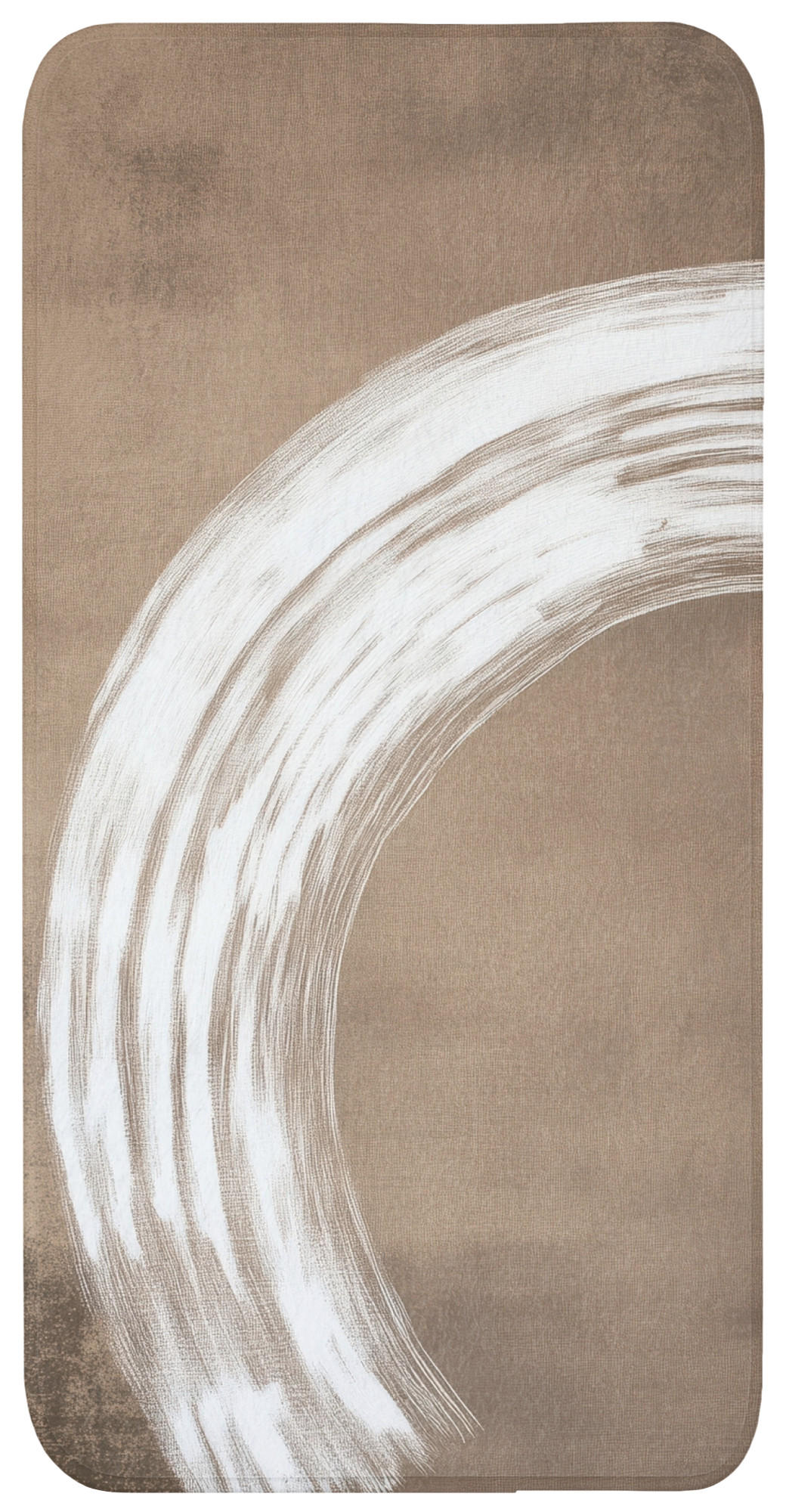 KOUPELNOVÁ PŘEDLOŽKA Barva - hnědá - Japandi 60x120 cm - barva mokka, textil/plast (60/120cm) - OnlyWow
