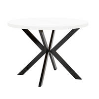 ESSTISCH ENDIK, Durchmesser: 100 / 200 cm, Farbe: Weiß / Schwarz - Schwarz/Weiß, Holz (200/100/77cm) - Dekori_Interiors