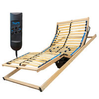 LATTENROST HARMONYFLEX mit Motor, komplett montiert, 90 x 200 cm - Naturfarben, Holz (90/200cm) - Reha-Schlafwelt