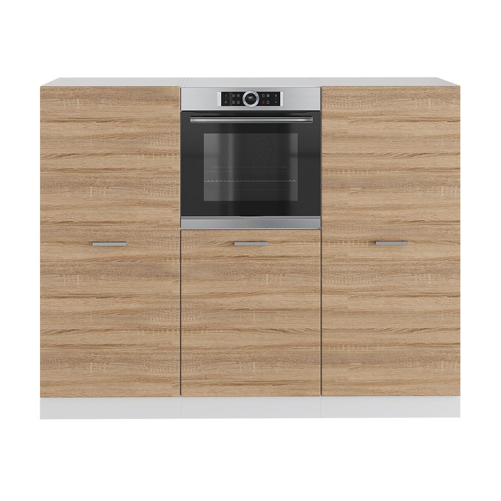 KUHINJSKI BLOK R-Line Sonoma/bela 180 cm brez delovne plošče - bela/hrast sonoma, leseni material (180/143/46cm) - Vicco
