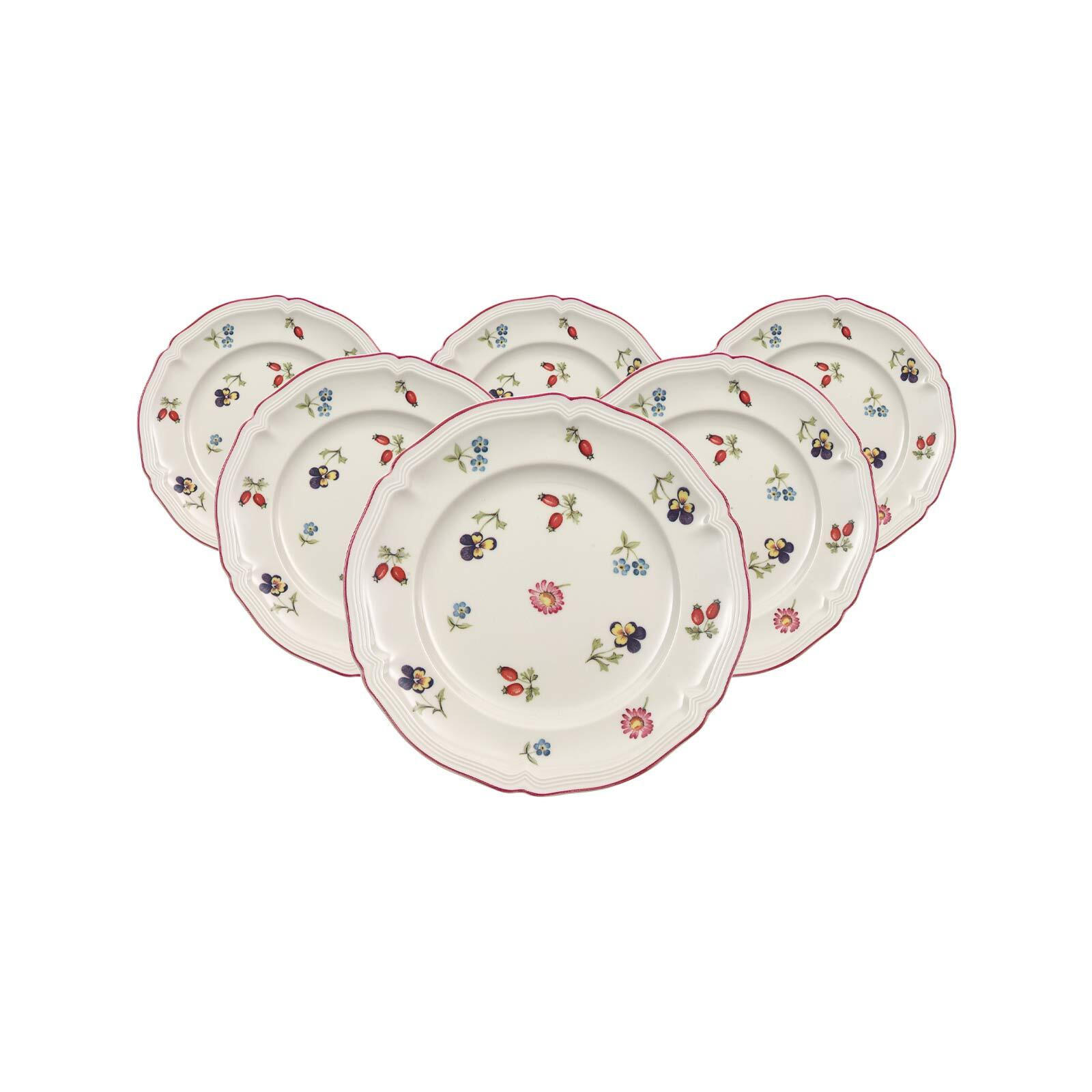 BROTTELLER Petite Fleur weiß ø 17,4 cm 6er Set - Weiß, Keramik (17.4cm) - Villeroy & Boch