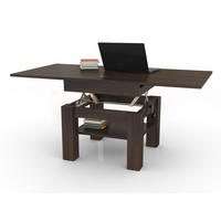 COUCHTISCH quadratisch aufklappbar höhenverstellbar 70/75/69 cm - Walnussfarben, Holzwerkstoff (75/70/57cm) - designimpex