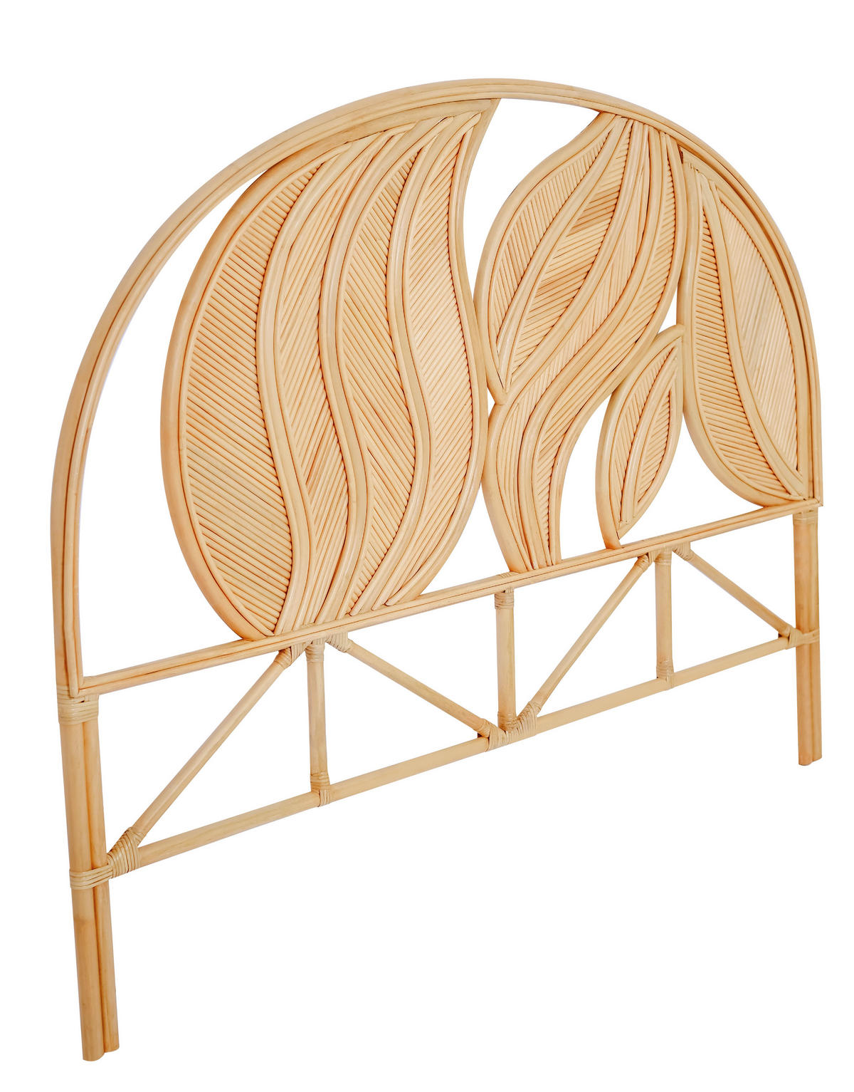 BETTKOPFTEIL Rund Braun 160 x 4 x 141 (cm) - Braun, Holz (160/141/3.8cm) - Nordlys