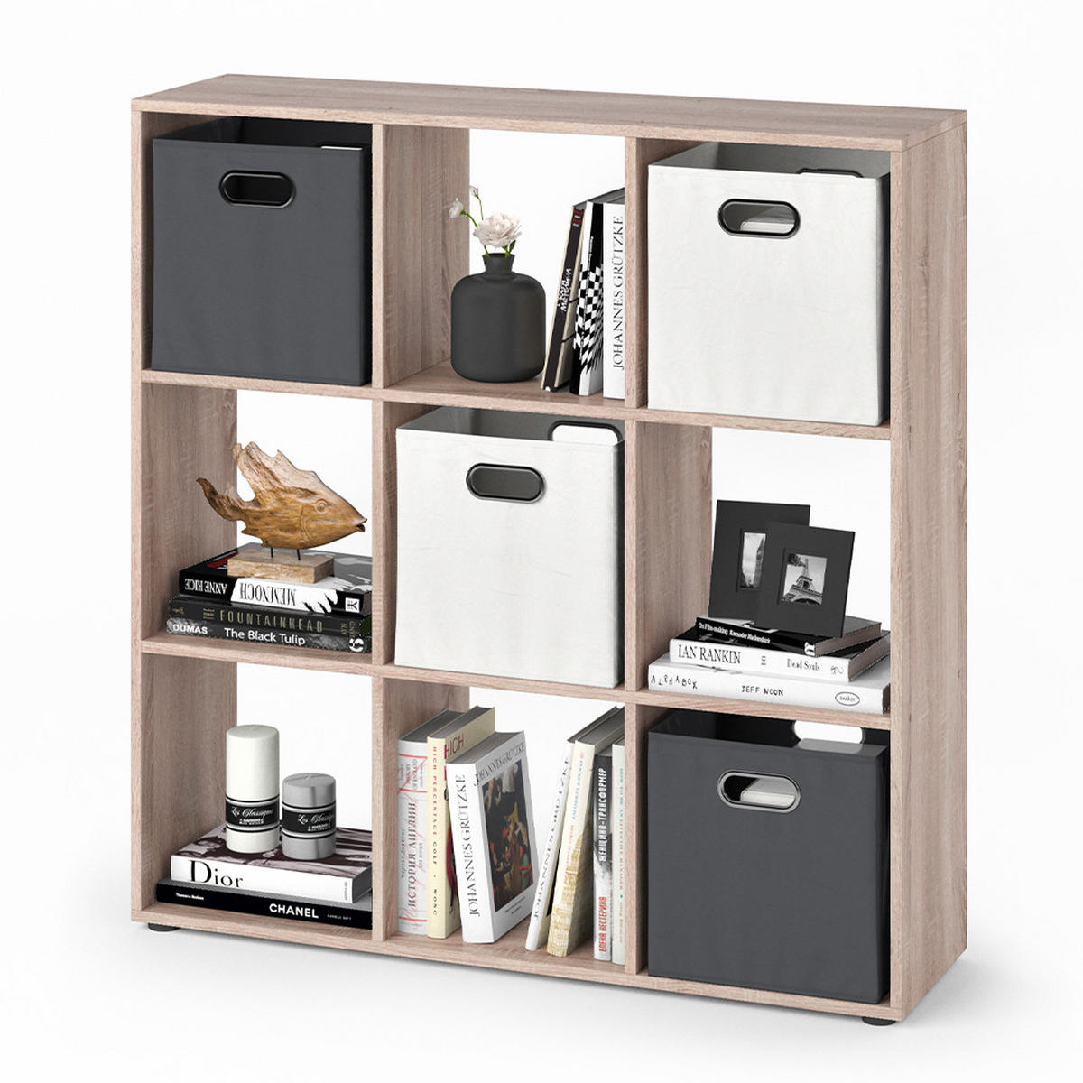 RAUMTEILER Nove Sonoma 104 x 108 cm - Sonoma Eiche, Holzwerkstoff (104/108/29cm) - Vicco