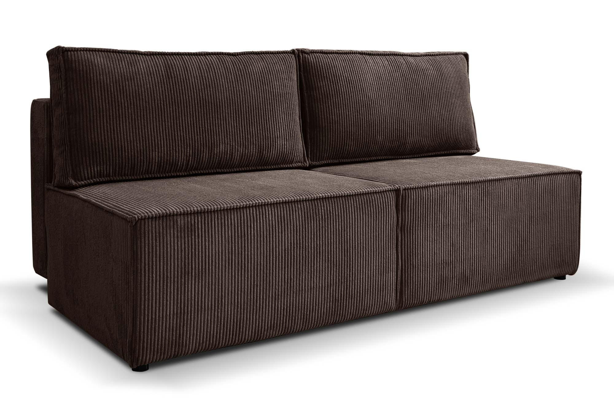SCHLAFSOFA Mit Bettzeugfach COMPI Braun - Braun, Holz/Textil (192/92/98cm) - Kaiser Möbel