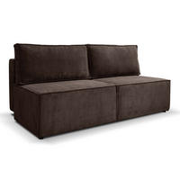 SCHLAFSOFA Mit Bettzeugfach COMPI Braun - Braun, Holz/Textil (192/92/98cm) - Kaiser Möbel