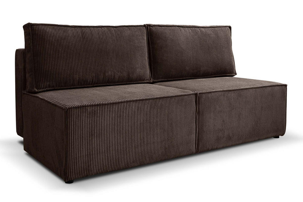 SCHLAFSOFA Mit Bettzeugfach COMPI Braun - Braun, Holz/Textil (192/92/98cm) - Kaiser Möbel