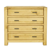 KOMMODE aus Massivholz SARA - Honig, Holz (100/90/48cm) - Seart