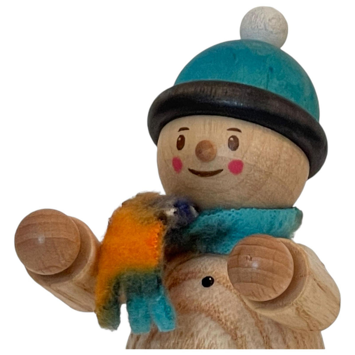 RAUCHMANN Max als Weihnachtsmann mit Mäxchen 16 cm - Multicolor, Holz (10/16/10cm)