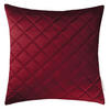 ZIERKISSENHÜLLE FrenchVelvet Quilt rot 45x45cm - Rot, Textil (45/45cm) - Tom Tailor