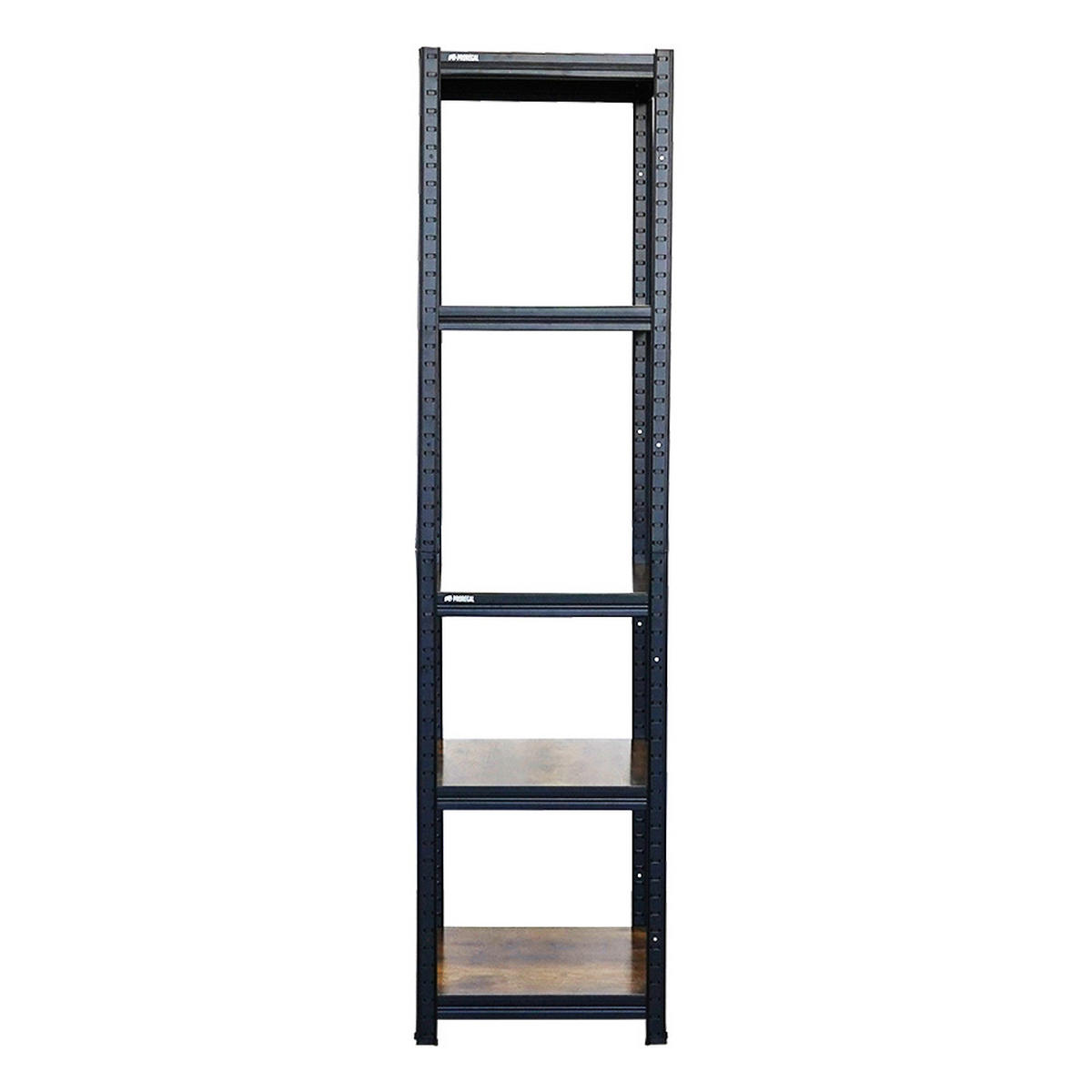 WOHNREGAL 2 Stück Ragnar 180x45x45cm Vintagebraun-Schwarz - Schwarz, Metall (90/180/45cm) - PROREGAL