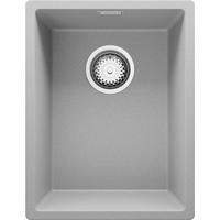 UNTERBAUSPÜLE GRANIT London, 2-er set Grau 36/47 cm 1 Becken + Ablauf-Set ab 40er Unterschrank - Chromfarben/Grau, Kunststoff (36/20/47cm) - Primagran