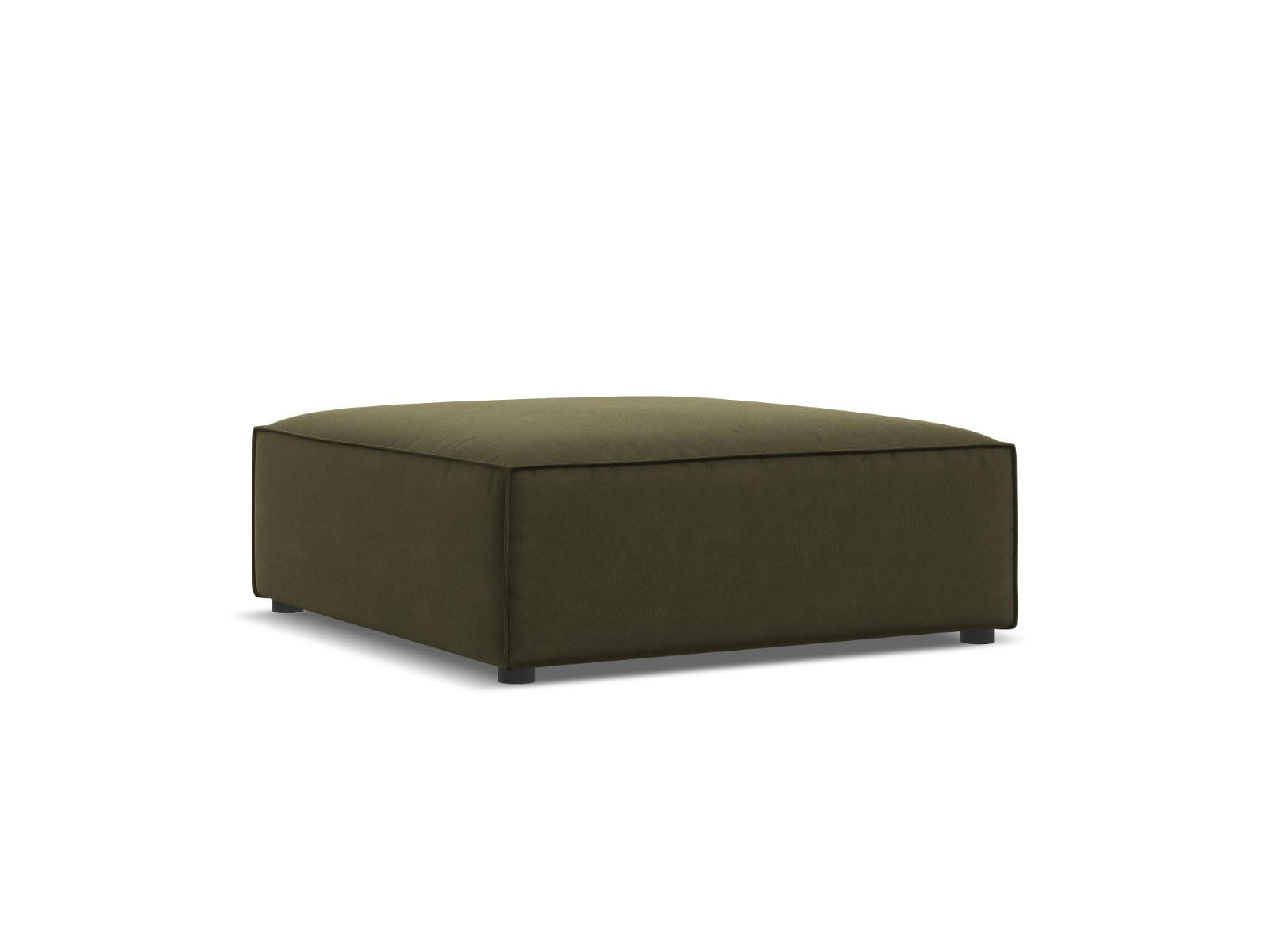 POUF Jodie aus Samt grün - Grün, Textil (80/40/102cm) - Micadoni