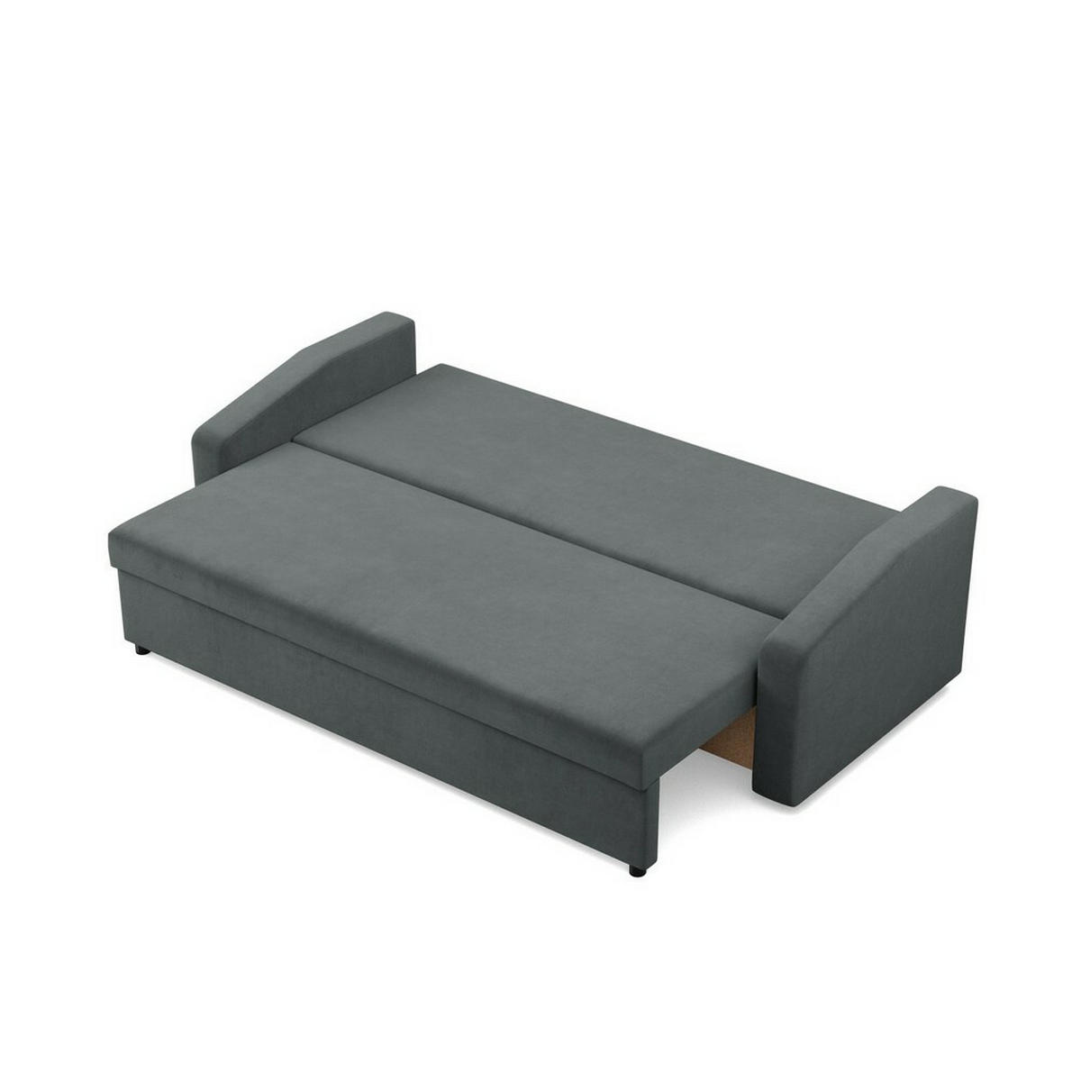 SOFA Neo mit abgeschrägter Armlehnen dunkelgrau - Dunkelgrau, Textil (220/92/92cm) - SIMKAM Furniture