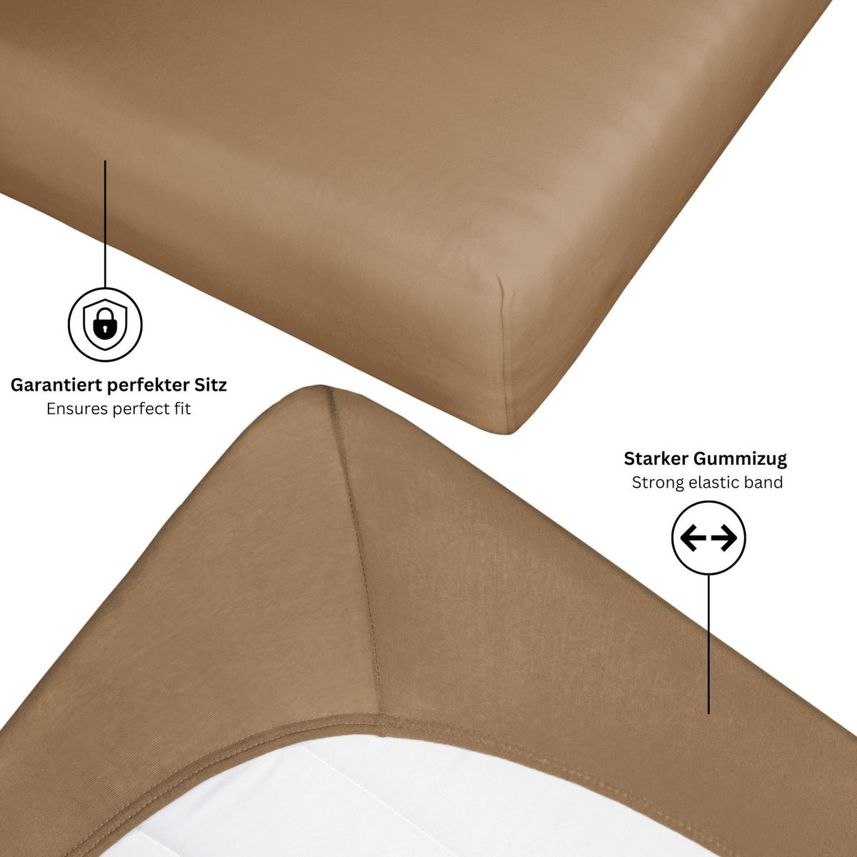 NAPÍNACIE prestieradlo FLAT - biela, textil (90/200cm) - Schöner Wohnen