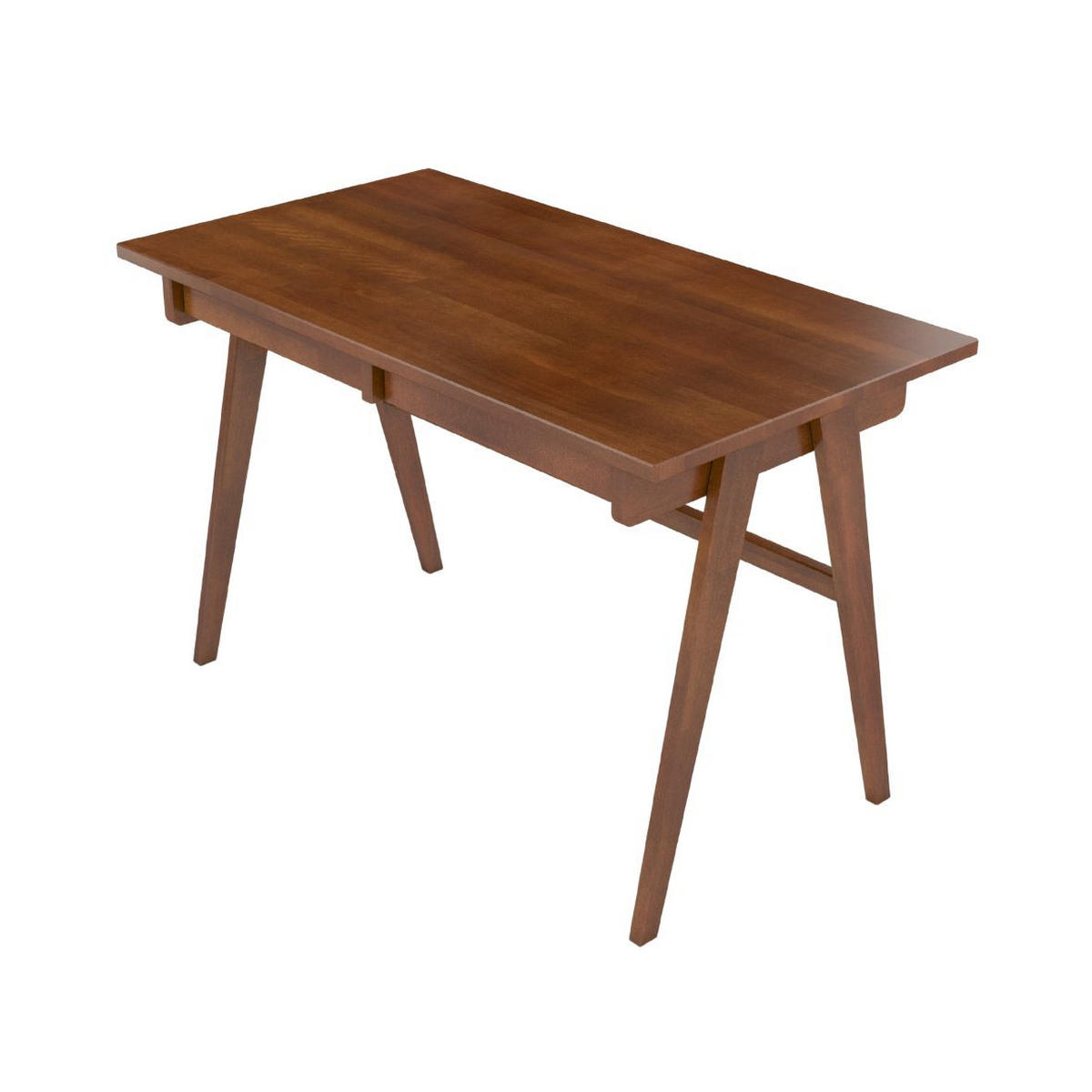 SCHREIBTISCH Edda, 120/65/75 cm in Nussbaumfarbe, Buchenholz - Walnussfarben, Holz/Buchenholz (65/120/75.5cm) - Visby