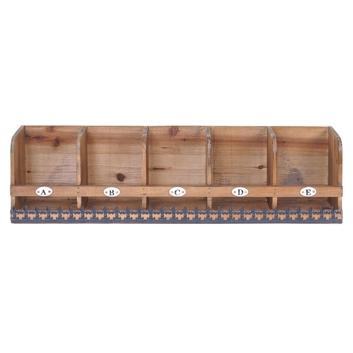 WANDREGAL Braun, Schwarz - Schwarz/Braun, Holz (18/71/16cm) - MCW