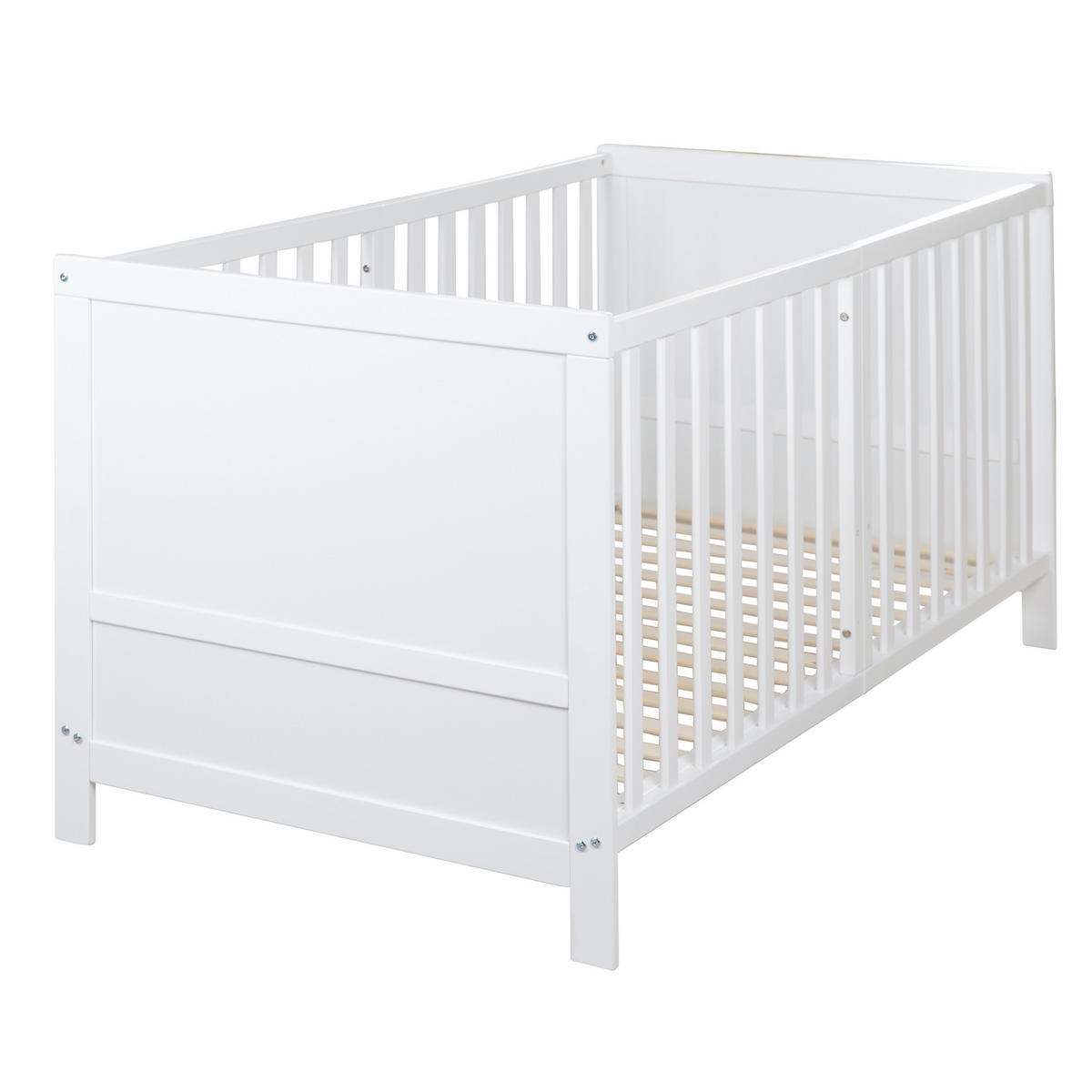 BABYBETT Easy Sleep 70 x 140 cm - Weiß, Holzwerkstoff (70/140cm) - Roba