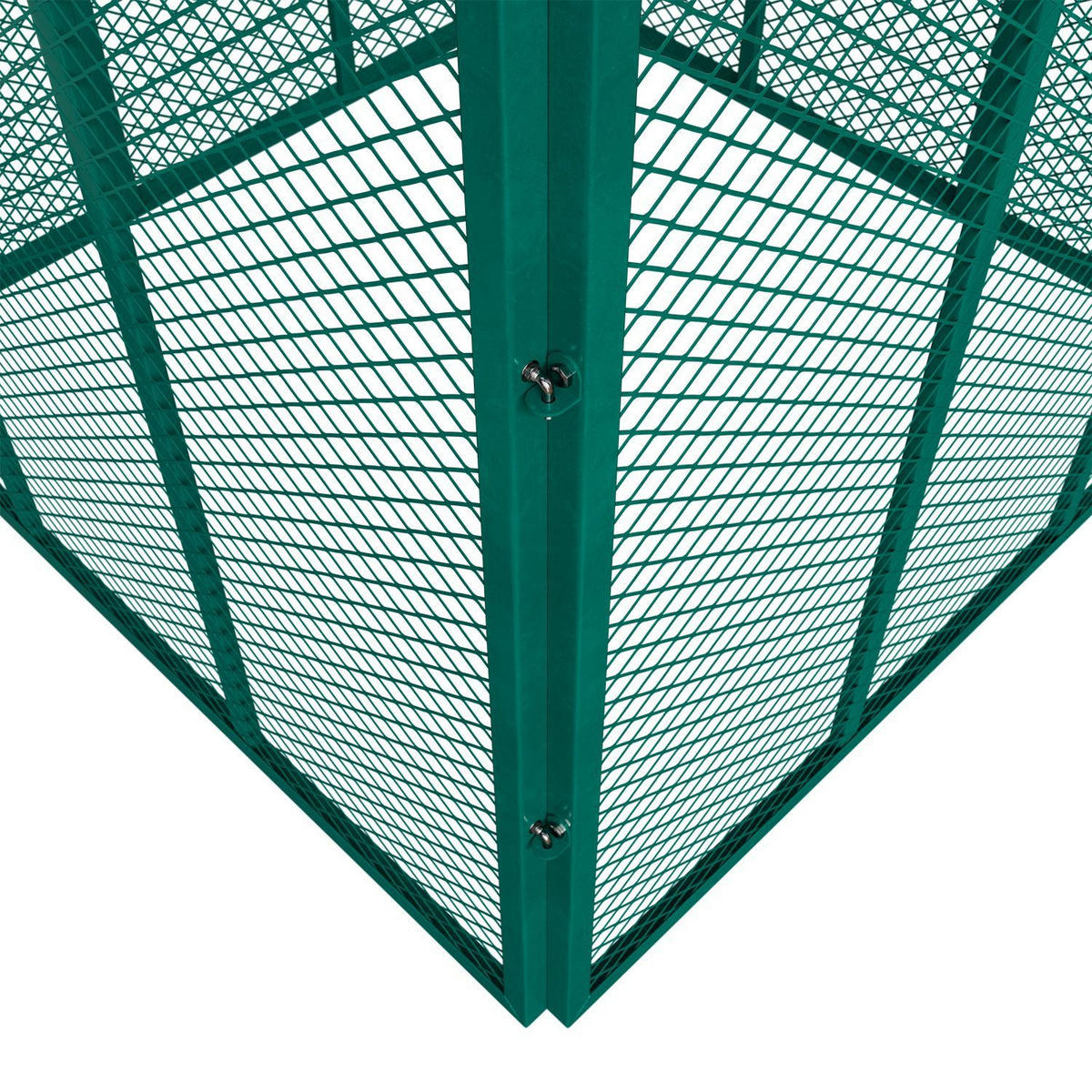 KOMPOSTER Metall dunkelgrün 800L - Grün, Metall (100/80/100cm) - Juskys