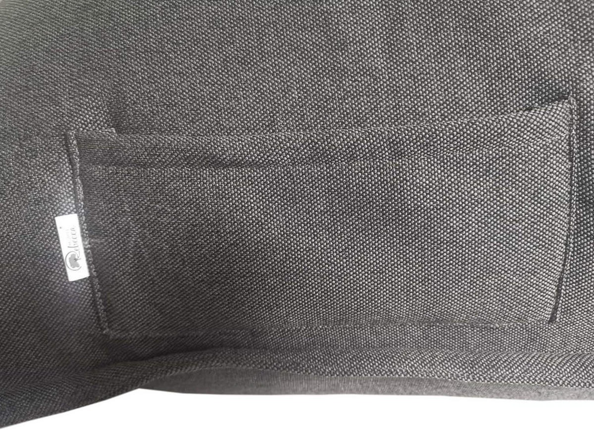 SITZSACKBEZUG Grau 130/110/50 cm - Grau, Textil (130/50/110cm) - Mobili Rebecca