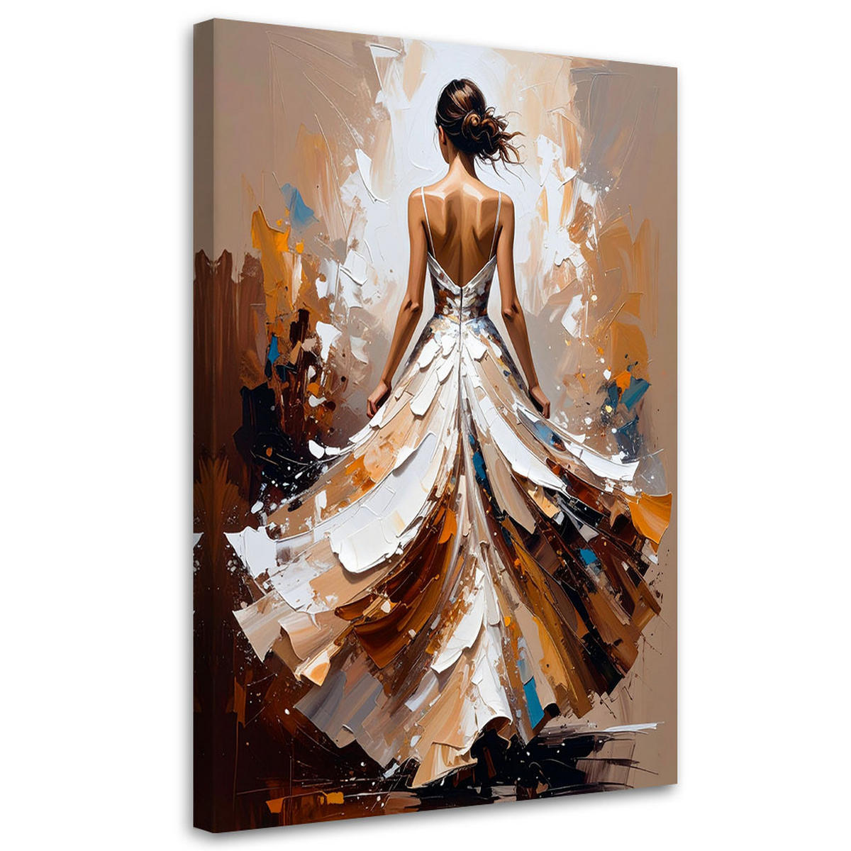 LEINWANDBILD Menschen & Charaktere 60x90cm - Beige, Textil (60/90cm) - Feeby