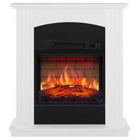 ELEKTROKAMIN Collins AF18B Weiß – Breite 58 cm, 3D-Flammeneffekt, LED-Beleuchtung, Heizfunktion - Weiß, Glas/Holzwerkstoff (76/84/24cm) - ArtiFlame