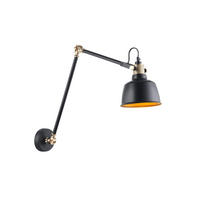 WANDLEUCHTE Addis, Schwarz, 65cm - Schwarz, Metall (16/53/65cm) - KOSILUM