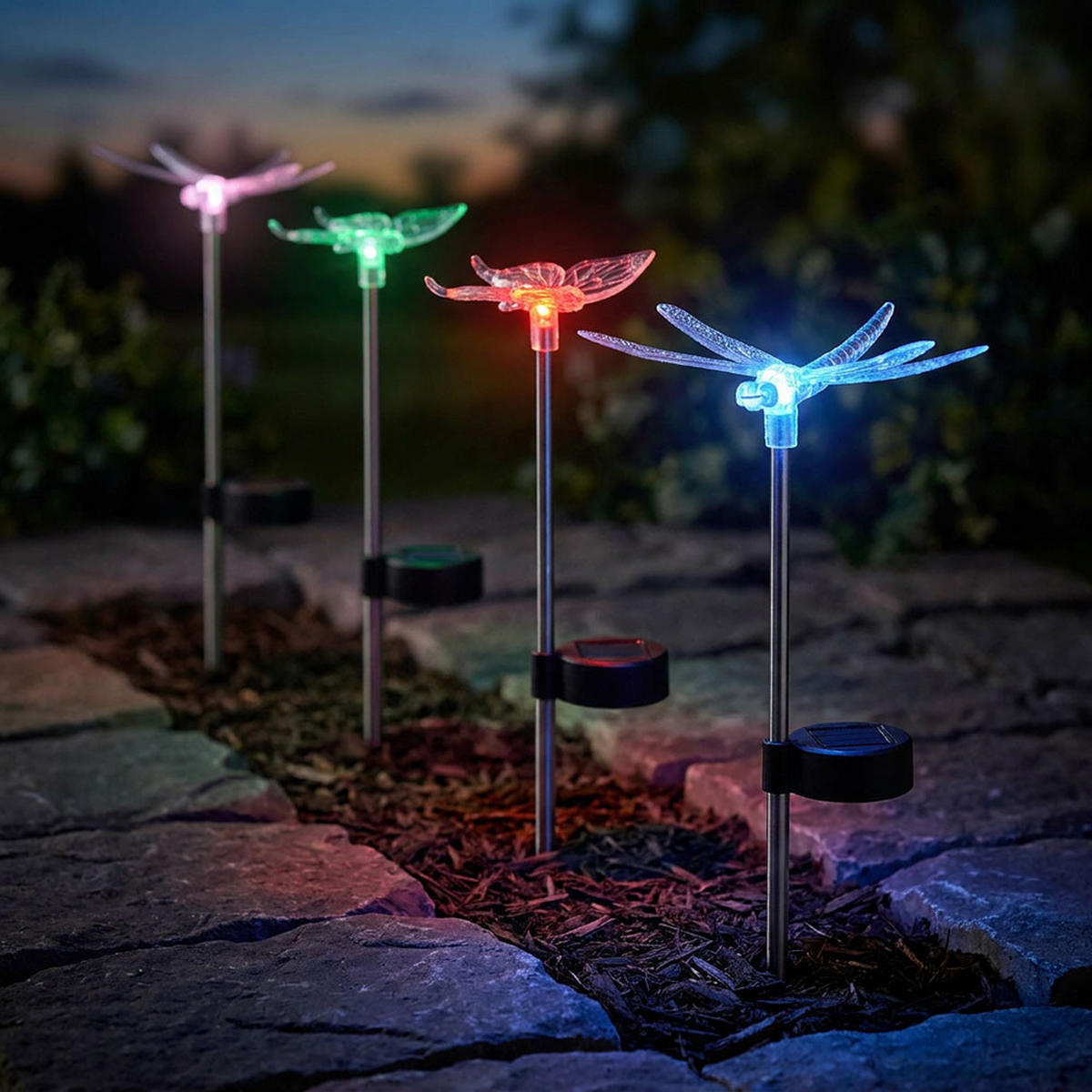 LED AUSSENLEUCHTE Klar Schmetterling - Klar, Metall (6/7/42cm) - Globo Lighting