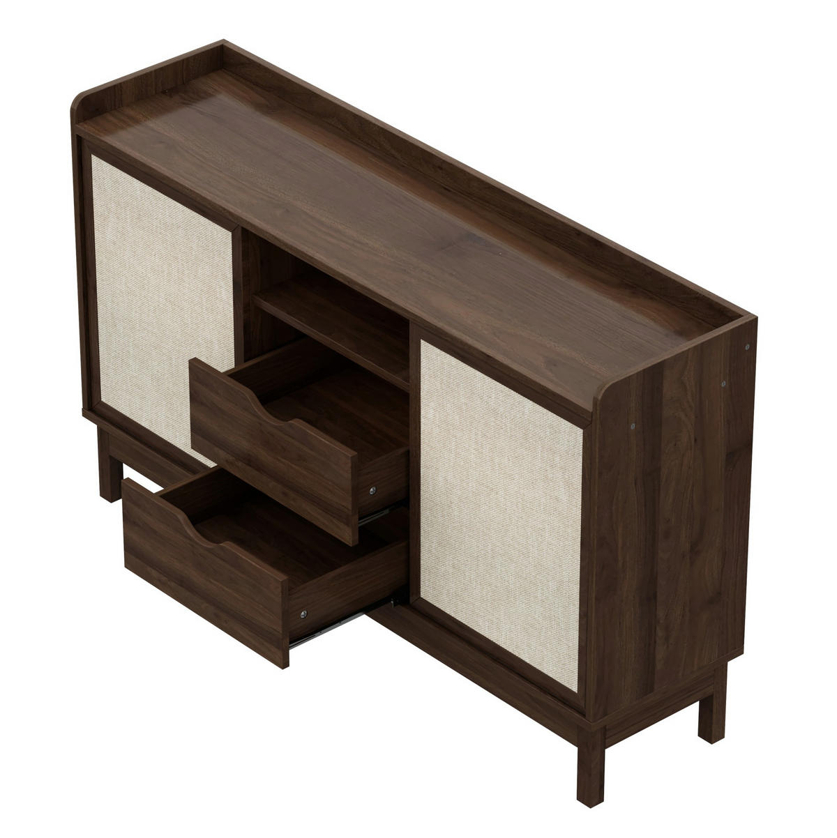 SIDEBOARD 150/39,5/80 cm in Natur mit Schiebetüren und 2 Schubladen - Naturfarben, Holzwerkstoff (150/80/39.5cm) - Flora Grace