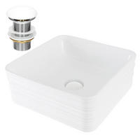 WASCHBECKEN - Weiß, Keramik (39/15/39cm) - LuxeBath
