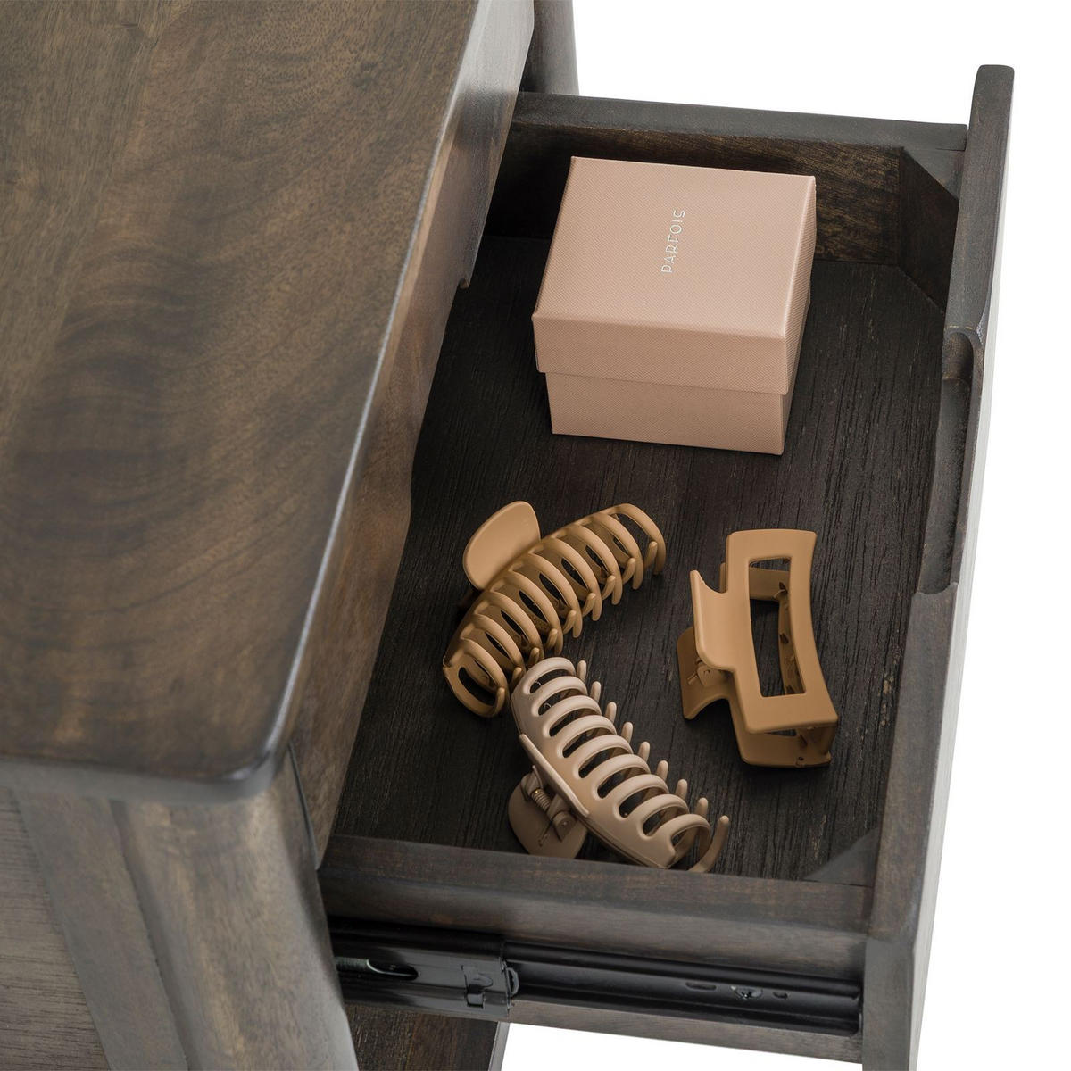 NACHTTISCH FADRI braun - Braun, Holz (50/55/50cm) - IDIMEX