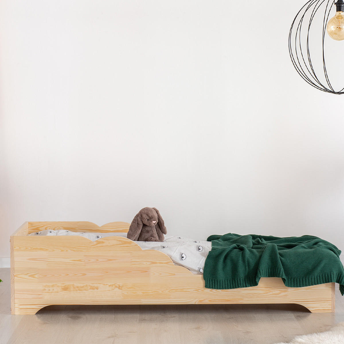 POSTEL 90/190 Blandine Přírodní dřevo - hnědá, dřevo (90/190cm) - Petits-meubles