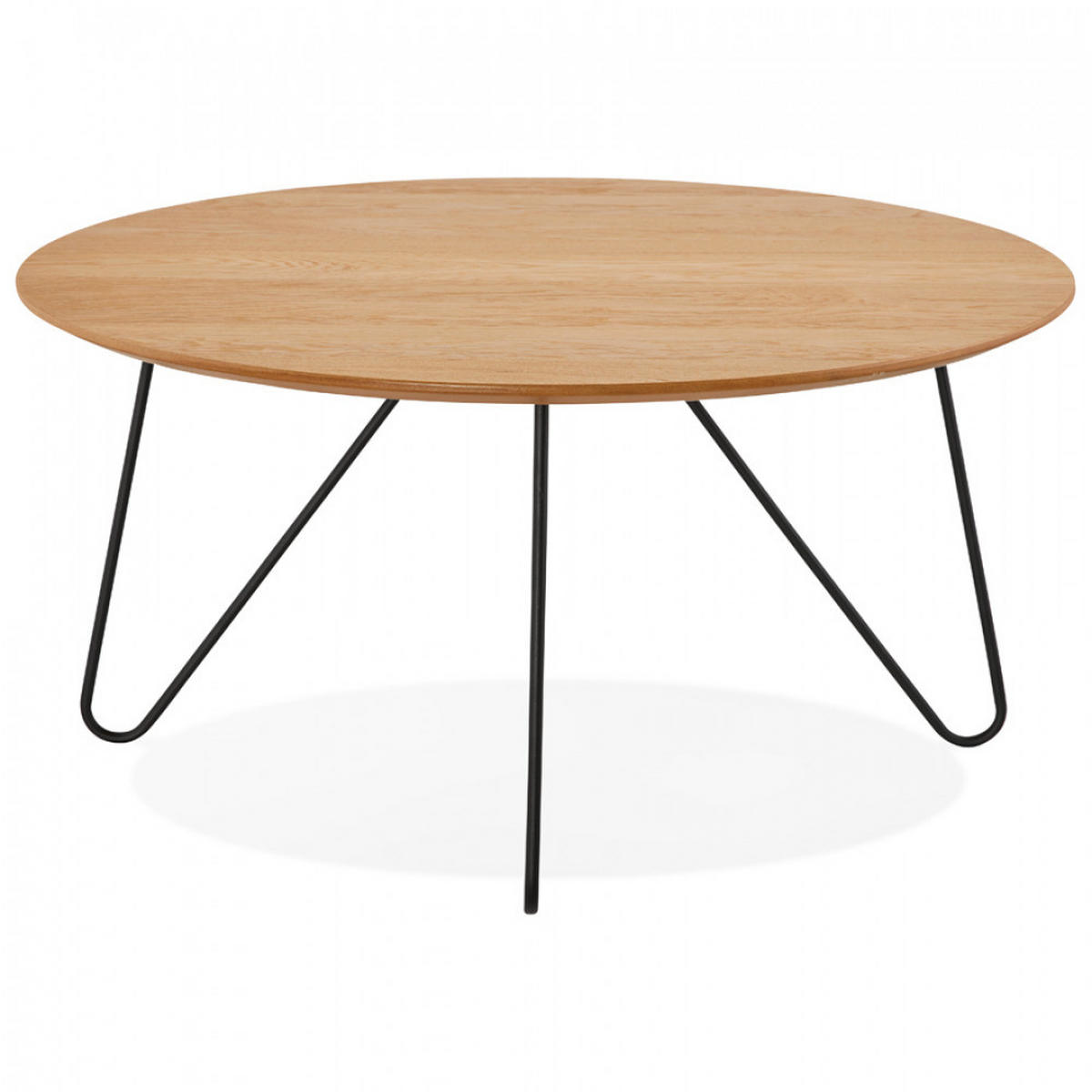 LOUNGETISCH Beige 80x40x80 cm - Beige/Schwarz, Holz/Metall (80/80/40cm) - AlterEgo