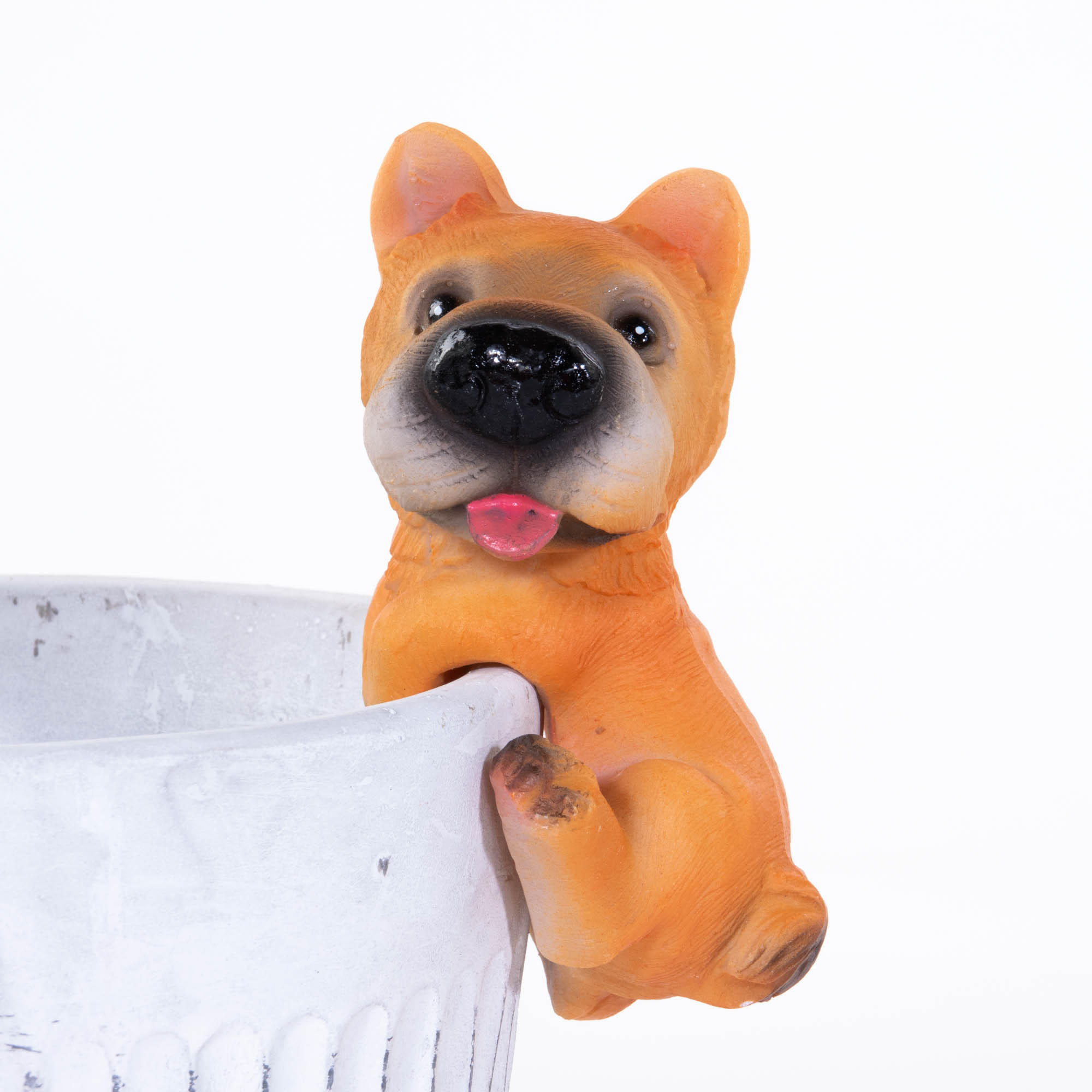 DEKOFIGUR Hundchen für Blumentopf - Multicolor, Kunststoff (9.5/5/9.5cm)